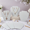 Bust Shaped Velvet Necklaces Jewelry Display Stands ODIS-WH0043-159A-4