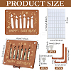 Laser Cut Wooden Money Holder Display Stands AJEW-FG0004-22B-2