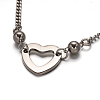 Heart 304 Stainless Steel Necklaces SJEW-F049-05-3