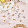18Pcs 3 Colors Brass Clip-on Earring Findings KK-SC0006-61A-3