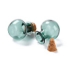 Round Glass Cork Bottles Ornament X-GLAA-D002-03C-2