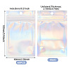 60Pcs Rectangle Zip Top Plastic Glitter Holographic Bags OPP-TA0001-23-3