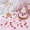 40Pcs 2 Colors Transparent Glass Pendants GLAA-SC0002-93-4