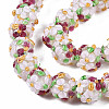 Handmade Lampwork Beads Strands LAMP-N021-015A-09-3