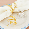 HOBBIESAY 12pcs 2 Colors Alloy & Iron Napkin Rings AJEW-HY0001-11-4