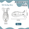 6Pcs 925 Sterling Silver Beads STER-PH0004-80-2