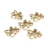 Tibetan Style Alloy Octopus Cabochons X-TIBEP-A15656-AG-RS-2