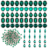 Olycraft 270Pcs 8 Style Gradient Color Sew on Rhinestone DIY-OC0010-34-1