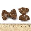 Bowknot Shape Polymer Clay Rhinestone Beads CLAY-NH0001-05B-3