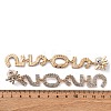 Brass Rhinestone Stud Earrings EJEW-Q012-02G-3