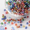 6/0 Round Glass Seed Beads SEED-US0003-4mm-TR-1