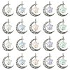 20Pcs 5 Colors Tibetan Style Alloy & Acrylic Pendants FIND-CJ0001-17-1