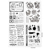 Globleland 4 Sheets 4 Styles PVC Plastic Stamps DIY-GL0004-48E-6