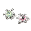 UV Plating Alloy Glass Pendants FIND-K032-02P-2