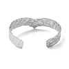 304 Stainless Steel Cuff Bangles for Women BJEW-Z078-27P-3