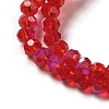 Electroplate Transparent Glass Beads Strands LS-EGLA-A035-T3mm-L07-3