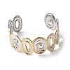 Hammered 304 Stainless Steel Cuff Bangles for Women BJEW-P371-01A-4