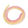 Transparent Painted Glass Beads Strands DGLA-A034-T1mm-A07-5