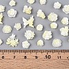 Luminous Flower Resin Cabochons CRES-T025-10E-3