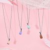 Glass Bottle Pendants CRES-NB0001-20-2