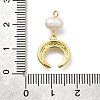 Brass Micro Pave Cubic Zirconia Pendants KK-Z093-30G-3