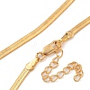 Brass Flat Snake Chain Necklaces for Women NJEW-U011-14G-2