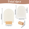 4 Bags Arch Shaped Acrylic Couple Earring Display Stands EDIS-SC0001-15A-2