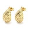 Brass Ear Studs EJEW-P261-03B-G-1