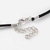 Faux Suede Cord Necklace Making MAK-E662-14-2