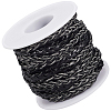 10M Flat Braided Imitation Leather Cords LC-CL0001-04A-1