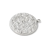 304 Stainless Steel Rhinestone Pendants STAS-Z122-53P-2