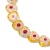 Handmade Millefiori Lampwork Beads Strands LAMP-G166-15H-3