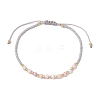 Glass Braided Bead Bracelets BJEW-JB11418-03-2