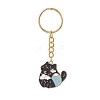 8Pcs Divination Style Alloy Enamel Keychains KEYC-JKC00457-2