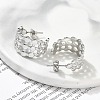 304 Stainless Steel C-Shaped Stud Earrings for Women EJEW-A119-15P-3