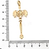 Brass Micro Pave Cubic Zirconia Big Pendants KK-B147-04G-11-3