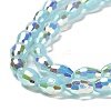 Baking Painted Glass Beads Strands DGLA-D001-02I-3