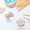 Lace Bowknot Hair Accessories and Handmade Jute Twine Woven Costume Accessories with Lace PH-DIY-G005-70-2