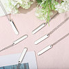 6Pcs 304 Stainless Steel Pendant Necklace NJEW-CA0001-20P-5