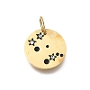 Twelve Constellations 304 Stainless Steel Enamel Pendants STAS-A148-01G-05-1