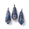 Natural Sodalite Pointed Pendants G-I314-02P-05A-1