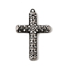 304 Stainless Steel Rhinestone Pendants STAS-B128-09AS-01-1