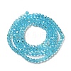 Electroplate Transparent Glass Beads Strands EGLA-A035-T3mm-L08-2