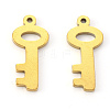 PVD Vacuum Plating 304 Stainless Steel Pendants STAS-N092-88G-2