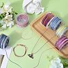 SUNNYCLUE 6 Rolls 6 Colors Segment Dyed Polyester Thread NWIR-SC0001-02-4