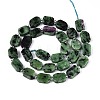 Natural Ruby in Zoisite Beads Strands G-T138-26A-09-2