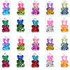 40Pcs 10 Colors Transparent Resin Pendants RESI-CP0001-11-1