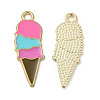 Summer Theme Alloy Enamel Pendants ENAM-B050-07G-01-2