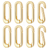 8Pcs Brass Spring Gate Rings KK-BC0015-69G-1