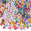 800Pcs 4 Styles Cross Theme Acrylic Beads MACR-PA0001-45D-7
